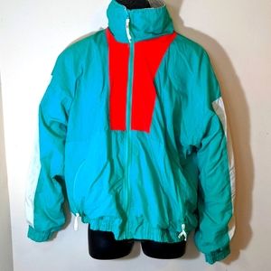 Vintage 90s Sporty Mens Beautiful NYLON Jacket, Large